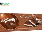 تابلت شکلات تلخ با مغز کرم تیرامیسو 265 گرمی واول