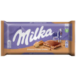 شکلات تخته‌ای با کرم بادام کریسپی میلکا ۱۰۰ گرمی