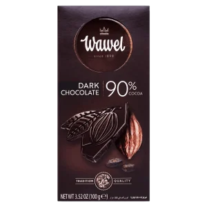 شکلات تابلت تلخ ۹۰ ٪ واول ۱۰۰ گرمی