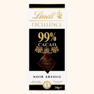 شکلات تلخ لینت مدل اکسلنس 99 درصد 50 گرم | Lindt Excellence