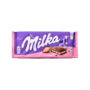 شکلات تخته ای با کرم توت فرنگی میلکا | milka