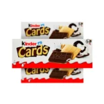 بیسکوییت با مغز شکلات کیندر کاردز 5 عددی | Kinder Cards