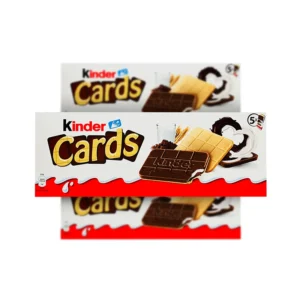 بیسکوییت با مغز شکلات کیندر کاردز 5 عددی | Kinder Cards