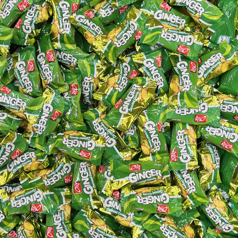 آبنبات فلهای زنجبیلی ایرانی آبنبات فلهای زنجبیلی ایرانی