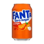 نوشابه قوطی با طعم پرتقال بدون شکر فانتا 330 میلی لیتر | Fanta Orange Zero Sugar