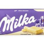 شکلات تخته‌ای شکلات سفید با شیر آلپ میلکا 100 گرمی