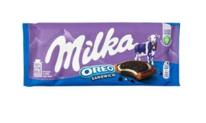 شکلات میلکا با بیسکوییت‌های ساندویچی اورئو – milka