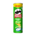 چیپس با طعم خامه ترش و پیاز پرینگلز 165 گرمی | Pringles Sour Cream Onion