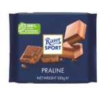 شکلات شیری با مغز پرالین 100 گرم ریتر اسپرت