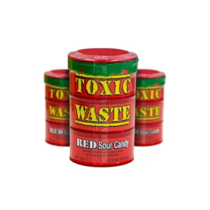 آبنبات قوطی ترش قرمز تاکسیک ویست آمریکایی 42 گرمی | Toxic waste