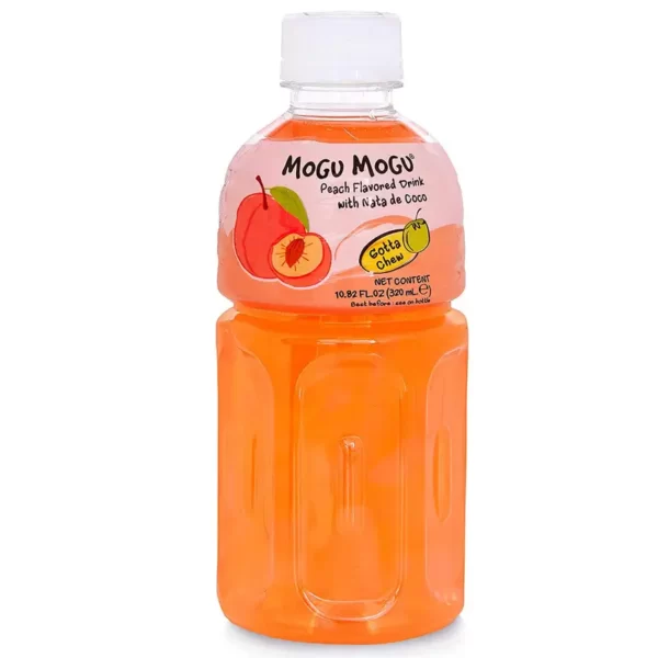 خرید و قیمت نوشیدنی با تیکه های آلوورا موگوموگو اصلی با طعم هلو | MOGU MOGU