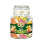 خرید و قیمت آبنبات ظرف شیشه ای کوچک مخلوط میوه سندی