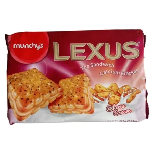 بیسکویت کرمدار پنیری لکسوس مانچیز 225 گرم | MUNCHYS LEXUS CHEESE CREAM