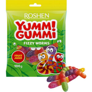 خرید و قیمت پاستل fizzy worms روشن 70 گرمی