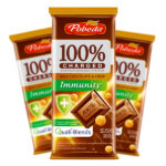 خرید و قیمت شکلات تخته ای شیری با مغز کریسپی پوبدا