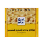 خرید و قیمت شکلات ریتر اسپرت سفید با فندق کامل 100 گرم