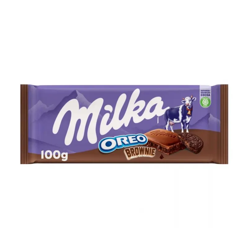 milka-1 شکلات اورئو براونی با طعم شکلات میلکا 100 گرمی | Milka Oreo Brownie