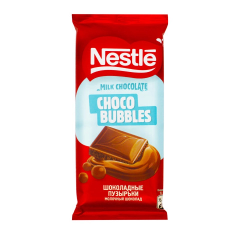 شکلات تخته‌ای حبابی نستله ۷۵ گرمی