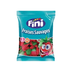 پاستیل مدل توت فرنگی بدون گلوتن فینی 90 گرمی | Fini Fraisers Sauvages