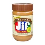 کره بادام زمینی نچرال کرمی جیف 454 گرمی