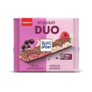 شکلات تخته ای با طعم میوه ای DUO برند ریتر اسپرت 218 گرمی