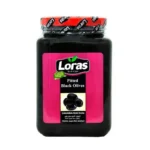 زیتون سیاه بدون هسته برند لوراس 900 گرمی