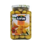 زیتون سبز شکسته برند لوراس 900 گرمی