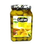 زیتون سبز برند لوراس 900 گرمی