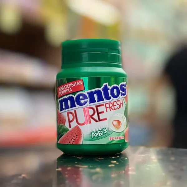 آدامس طعم هندوانه بدون شکر منتوس 56 گرمی | mentos