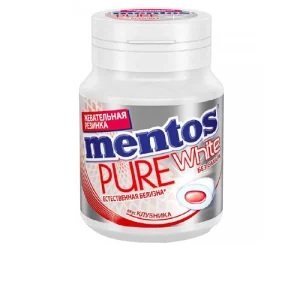 آدامس طعم توت فرنگی سفید کننده بدون قند منتوس ۵۶ گرمی