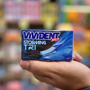 آدامس طعم نعنا بدون قند ویویدنت استرومینگ 33 گرمی | VIVIDENT STORMING TRI