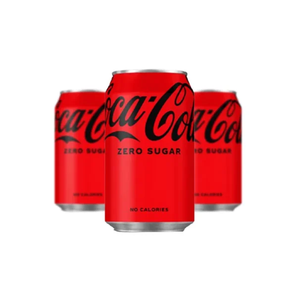 نوشابه قوطی زیرو بدون شکر کوکاکولا 330 میلی لیتر | coca cola zero sugar