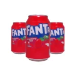 نوشابه قوطی با طعم توت فرنگی فانتا 330 میلی لیتر | FANTA strawberry kiwi