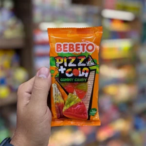 پاستیل فست فود طرح پیتزا و نوشابه ببتو | BEBETO