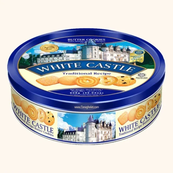 بیسکوییت قوطی وایت کستل 908 گرمی | White Castle