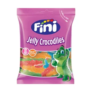 پاستیل شکری مدل کروکودیل بدون گلوتن فینی 90 گرمی | Fini Jelly Crocodiles