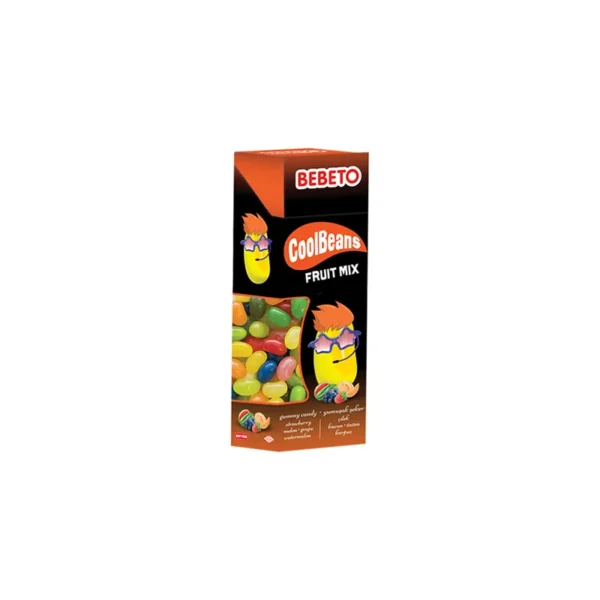 پاستیل با طعم مخلوط میوه های تابستانی جیلی بیلی ببتو 30 گرمی | BEBETO COOLBEANS FRUIT MIX
