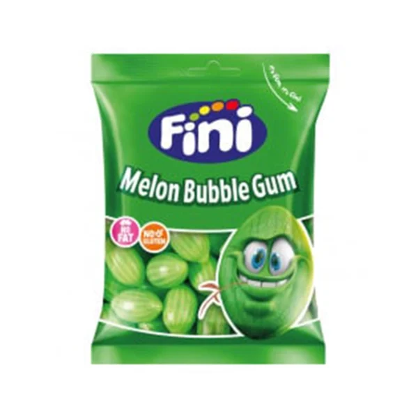 پاستیل مدل آدامسی بدون گلوتن فینی 90 گرمی | Fini Melon Bubble Gum