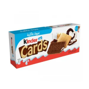 بیسکوییت با مغز شکلات کیندر کاردز 10 عددی | Kinder Cards