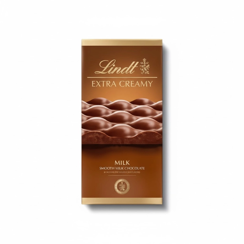 Lindt Extra Creamy milk 80g chocolate bar شکلات تابلت اکسترا کرمی شیری لینت 80 گرم