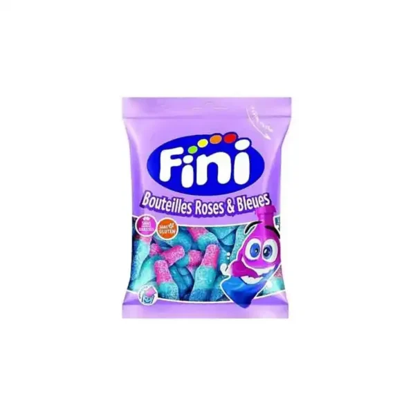 پاستیل طعم میوه ای شکری بدون گلوتن فینی 90 گرمی | Fini Bouteilles & Bleues