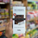 شکلات تخته ای با طعم بادام و کرنبری و توت فرنگی بوچرون 100 گرمی | Bucheron