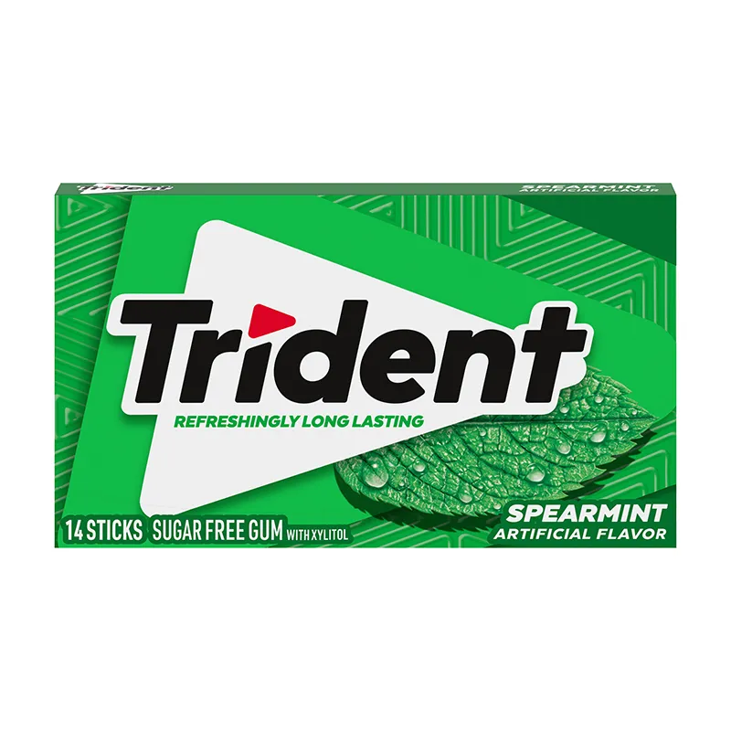 تریدنت-1 آدامس طعم نعنا ملایم بدون قند تریدنت 14 عددی | Trident