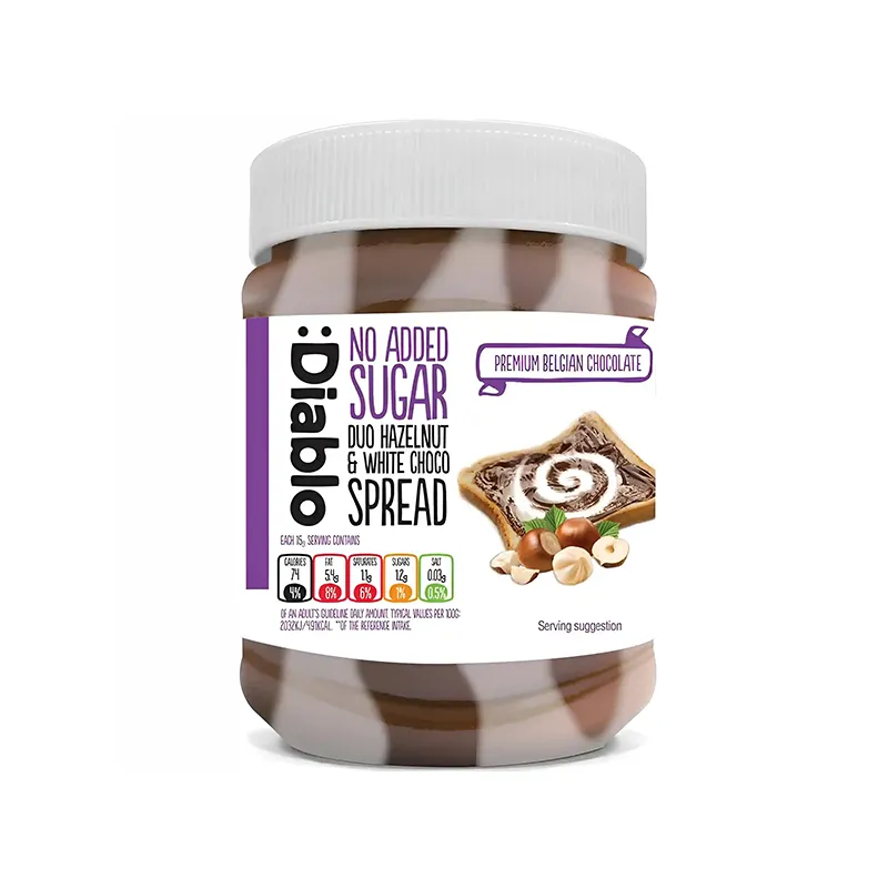 دیابلو-1 شکلات صبحانه فندوق و شکلات سفید بدون شکر دیابلو 350 گرم | Diablo