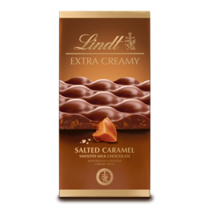 شکلات تابلت اکسترا کرمی کارامل نمکی لینت 80 گرم