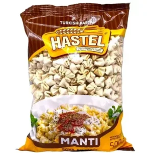مانتی حاوی گوشت چرخ کرده و سویا هاستل 400 گرمی | Hastel Manti Turkish