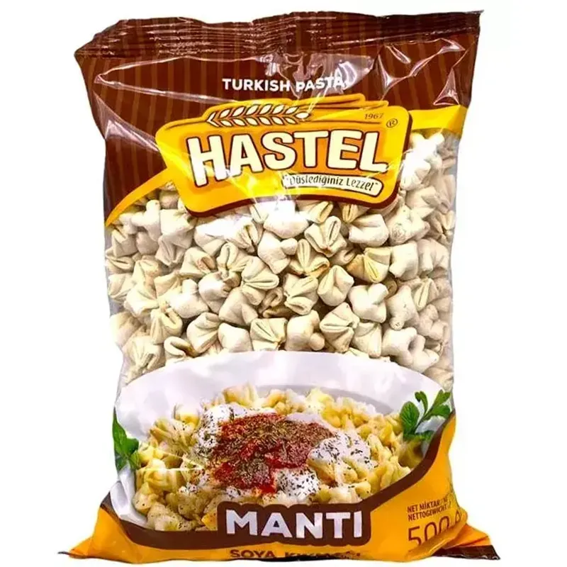 مانتی-1 مانتی حاوی گوشت چرخ کرده و سویا هاستل 400 گرمی | Hastel Manti Turkish