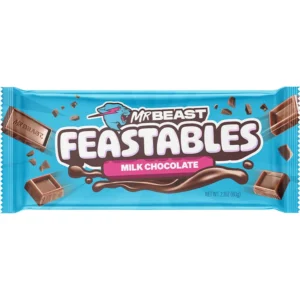 شکلات با طعم شیر و شکلات مستر بیست 60 گرمی | Mr Beast Feastables Milk Chocolate