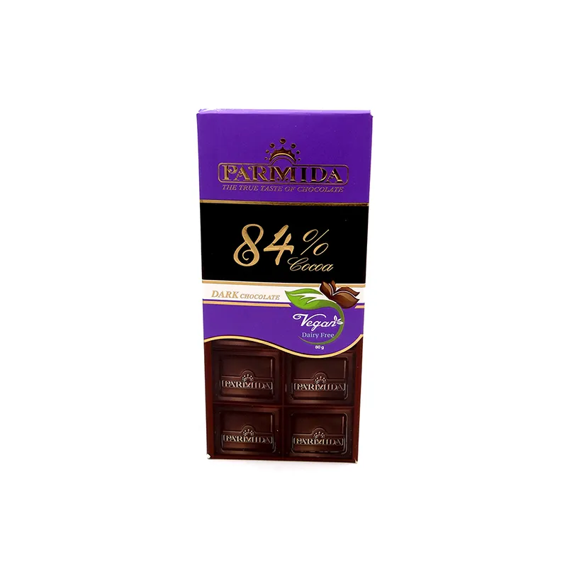 پارمیدا-1 شکلات تخته ای 84% پارمیدا ایرانی 80 گرمی | Parmida