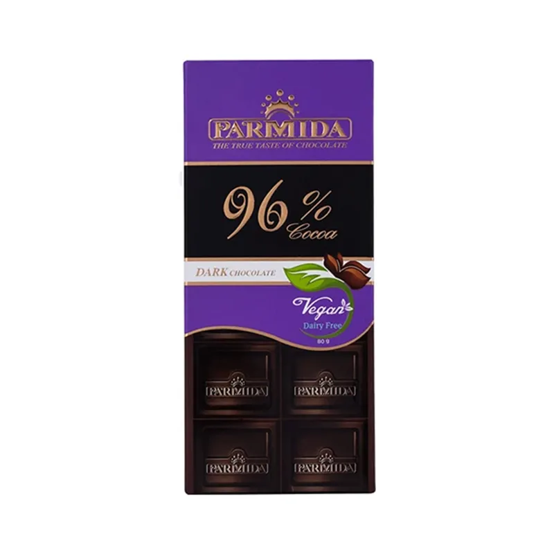 پارمیدا-1 شکلات تخته ای 96% پارمیدا ایرانی 80 گرمی | Parmida